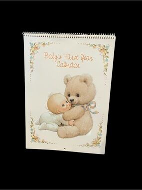 Baby's First Year Calendar Ruth J Morehead Vintage 1989 Warm & Whimsical 8386-7